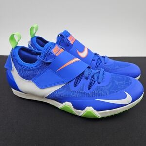 Nike PV Elite Track and Field Blue Spikes Shoes Mens 8.5 / Womens 10 AA1204-400